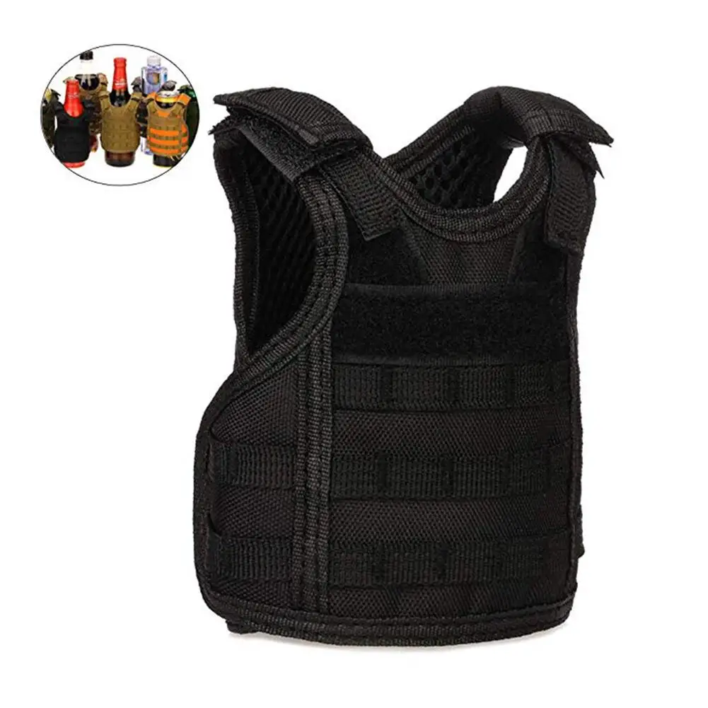 

2019 New Style Outdoor Beer Vests Beverage Cooler Tactical Mini Molle Adjustable Beverage Holder Desk Home Decor Small Item