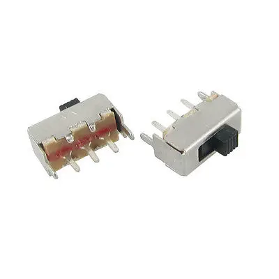 5x4 мм Высота ручки 3 Pin 2 положения 1P2T SPDT вертикальный скользящий переключатель 0.5A