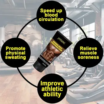 

60ml Abdominal Muscle Cream Muscle Strong Firming Body Cream Cream Weight Loss Strengthening Men Body Abdominal N2V6