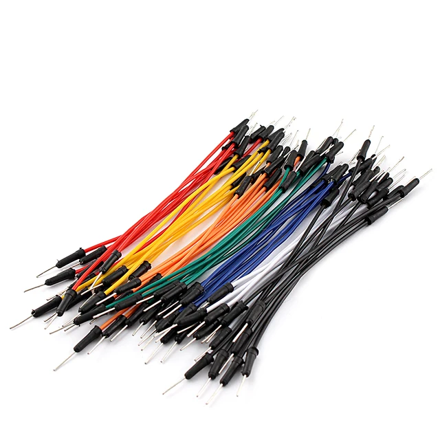 65 Cables De Puente Para Tablero De Pan Sin Soldadura Macho
