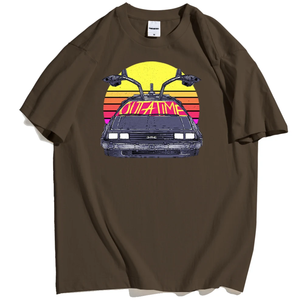 

Back To The Future Cartoon Printing Personality Shirt For Man High Quality Brand Clothes Men Comfortable Korean Shirts Mens