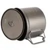 TOAKS Outdoor Camping Titanium Cup 900ml Ultralight Titanium Pot with cover and Folded handle POT-900-D115 ► Photo 3/6