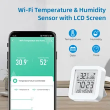 

Smart WiFi Universal IR Remote Temperature Humidity Sensor for Air Conditioner TV AC Works with Alexa,Google Home Yandex