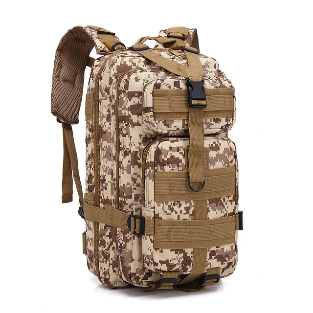 Men Large Capacity Tactical Backpack 30/50L Army Military 3P Softback Outdoor Waterproof Bug Rucksack Hiking Camping Hunting Bag Desert Digital 30L