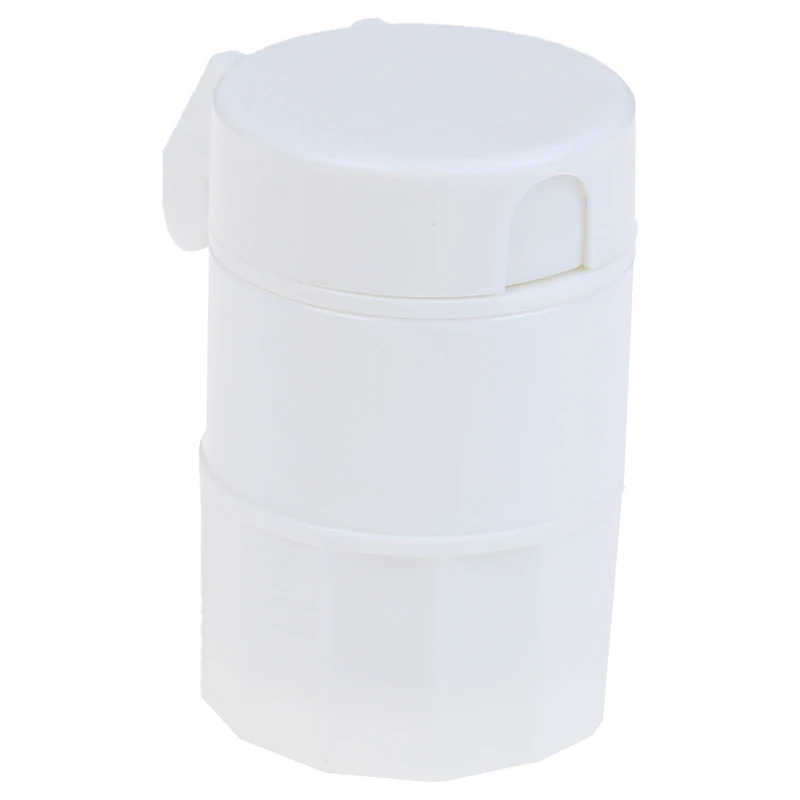 Белый 3Colors Grinder Splitter Tablet Cutter Divider Storage Case Pill Box Cutting Tablets Pill Cutter Medicine Crusher - Цвет: Белый