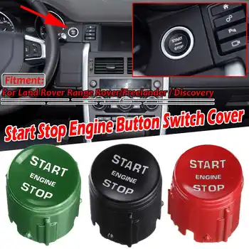 

1x Car Engine Start Stop Button Switch Push Button Cover Trim Cap For Land Rover Range Rover Freelander Discovery ABS Plastic