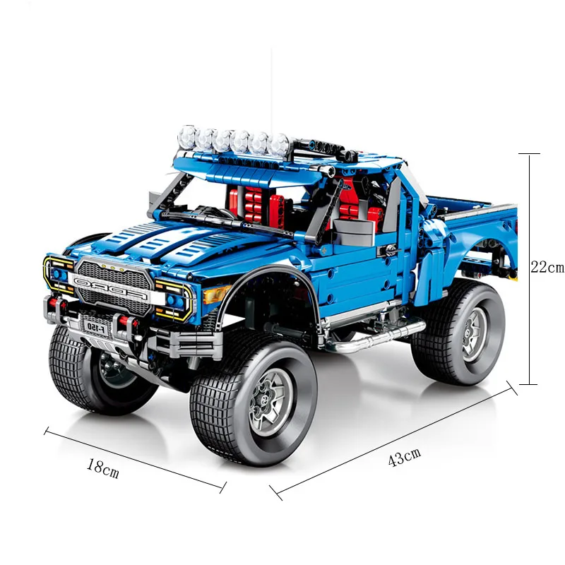 Technic 701970 подходит для F-150 Raptor модель машины пикап строительные блоки Набор Классический эксперт автомобиль игрушки для Дети Детские подарки B896