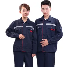 Новые рабочие комплекты одежды для мужчин и женщин светоотражающие куртки+ брюки весна осень ремонт машин сварщик мастерская комбинезоны Рабочая форма