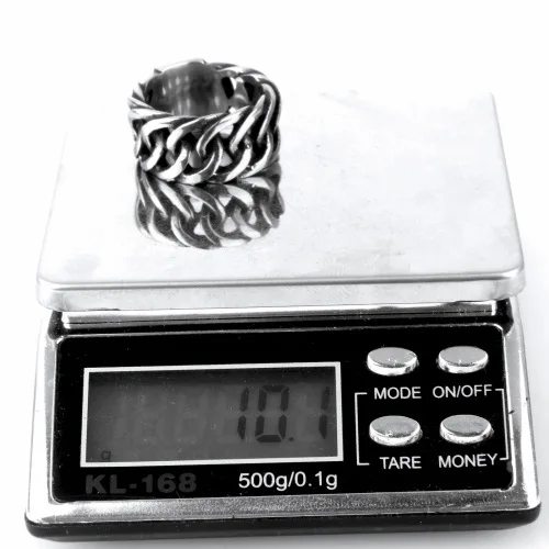 Stainless Steel Buddha Ring Hot Sale Finger Art Retro Punk Biker Jewelry Wide Chain Ring Buddha Ring Rock To Silver Buddha Ring