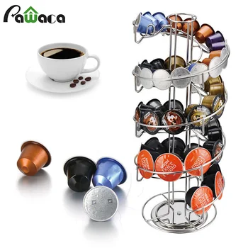 

Revolving Espresso Coffee Pod Holder Coffee Capsule Rack Espresso Display Shelf Capsule Storage Rack Plating Stand Tower Stand