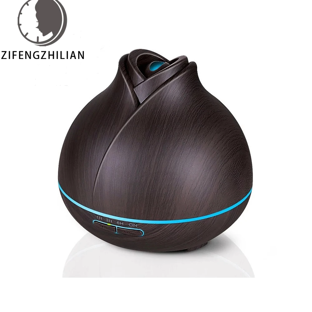 

300ml Electric Aroma Aromatherapy Diffuser Wood Grain Air Humidifier Mist Make LED Ultrasonic Humidifier