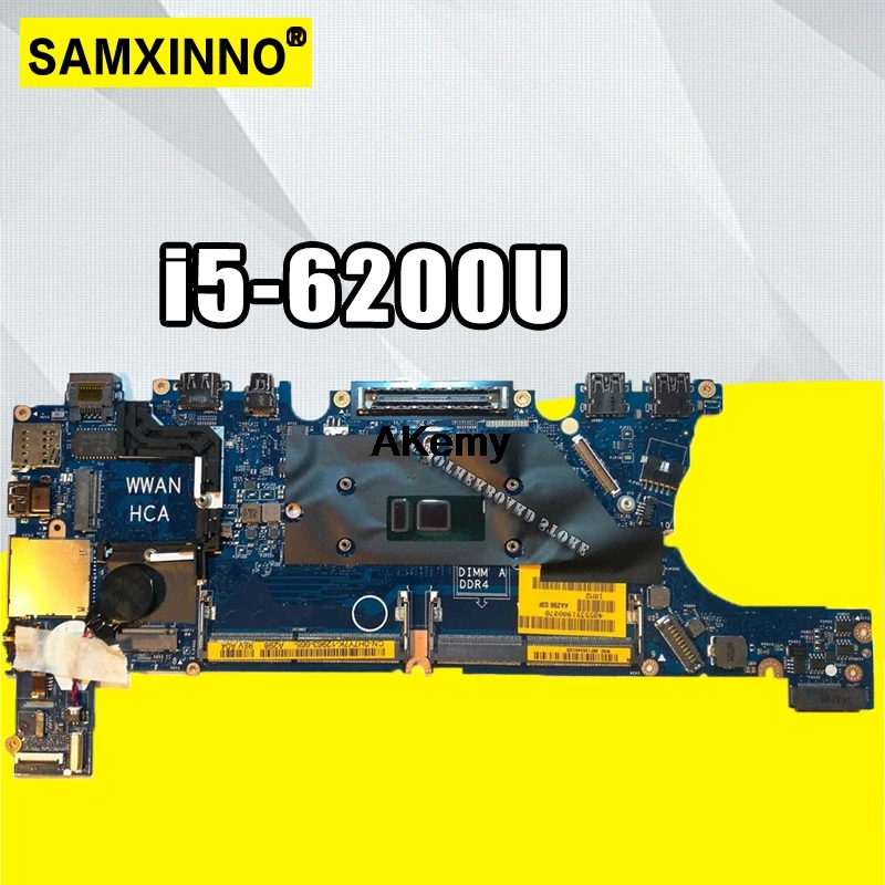 

Laptop Motherboard CN-00DTF3 For Dell Latitude E7270 Motherboard 00DTF3 0DTF3 i5-6200U 2.3 GHz AAZ50 LA-C451P Working