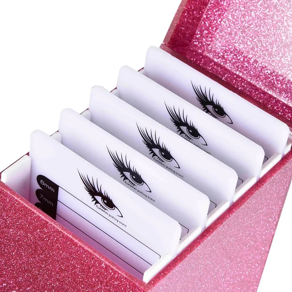 5-layer acrylic eyelash storage box makeup display container eyelash curler box grafting eyelashes box expansion tool pink gold