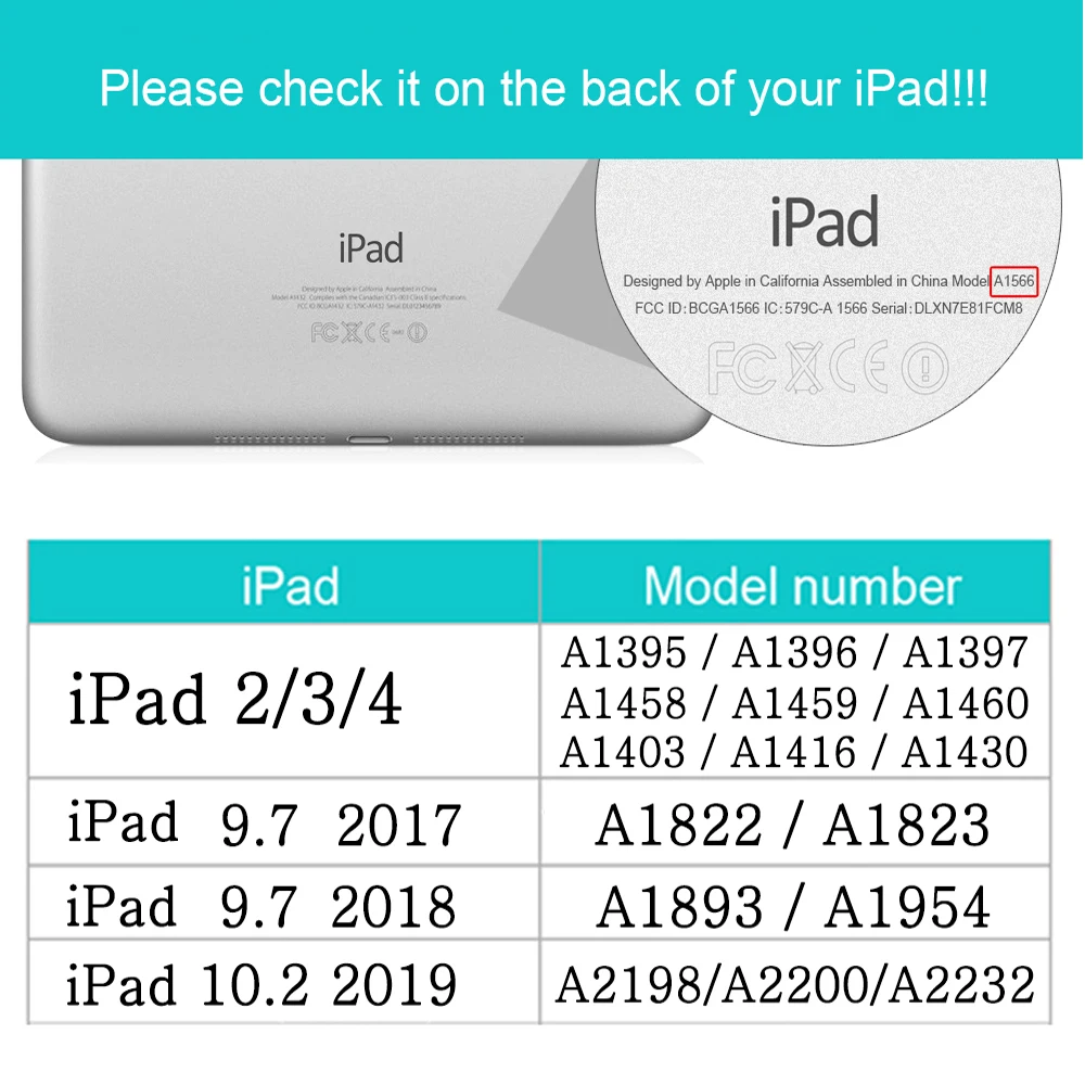 Стенд флип чехол для Apple iPad 2/3/4 iPad5 iPad6 9,7 7th 10,2 кожаный магнитный чехол с автоматическим включением/Sleep(Пробуждение/спящий режим) Smart Cover