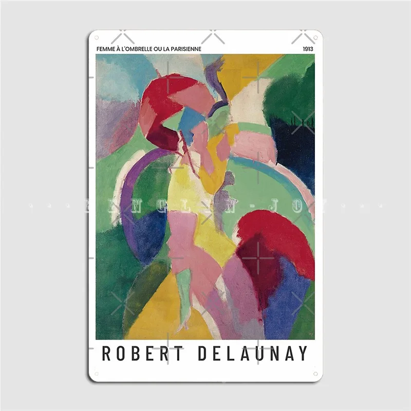 Robert Delaunay La Parisienne Art Poster Metal Platform Club Home Cinema Custom Wall Decor Tin Sign Poster