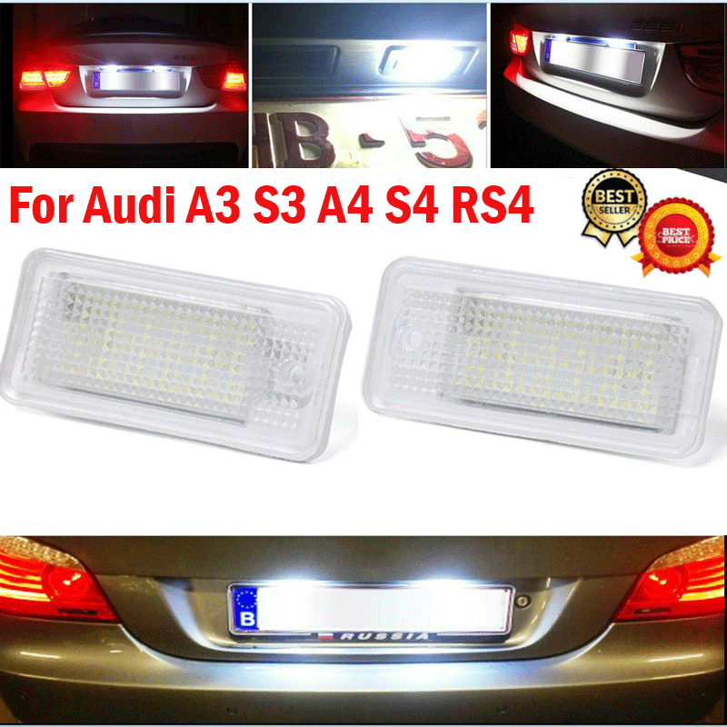Светодиодный номерной знак светильник SMD Canbus Error Free для Audi A3 A4 A6 A8 Q7