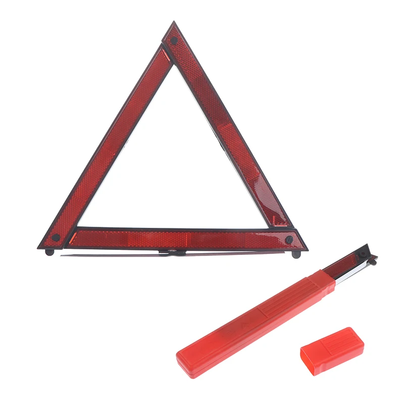 Car Emergency Tool Triangle Red Reflective Safety Hazard Tripod Folded Stop Sign Reflector Warning | Автомобили и мотоциклы