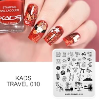 1pc Nail Stamping Plates Japanese style Design Nail Art Stamp Template Lucky Cat Carp Banner Fuji Mountain Image Stencil Plate 2