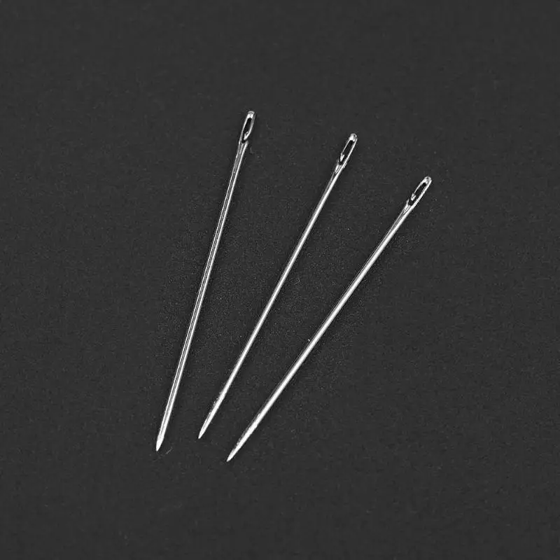 12 шт./компл. 2 отверстия иглы для слепых Self-threading DIY Рукоделие "сделай сам": Шитье Pin-код