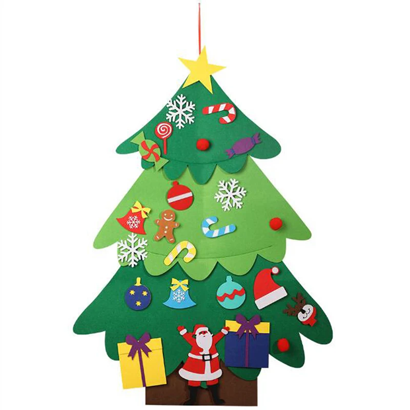 Santa Claus Рождественская елка рождественский подарок Дети DIY настенные наклейки окна двери Рождественское украшение подвеска домашний декор подарки - Цвет: Santa Claus