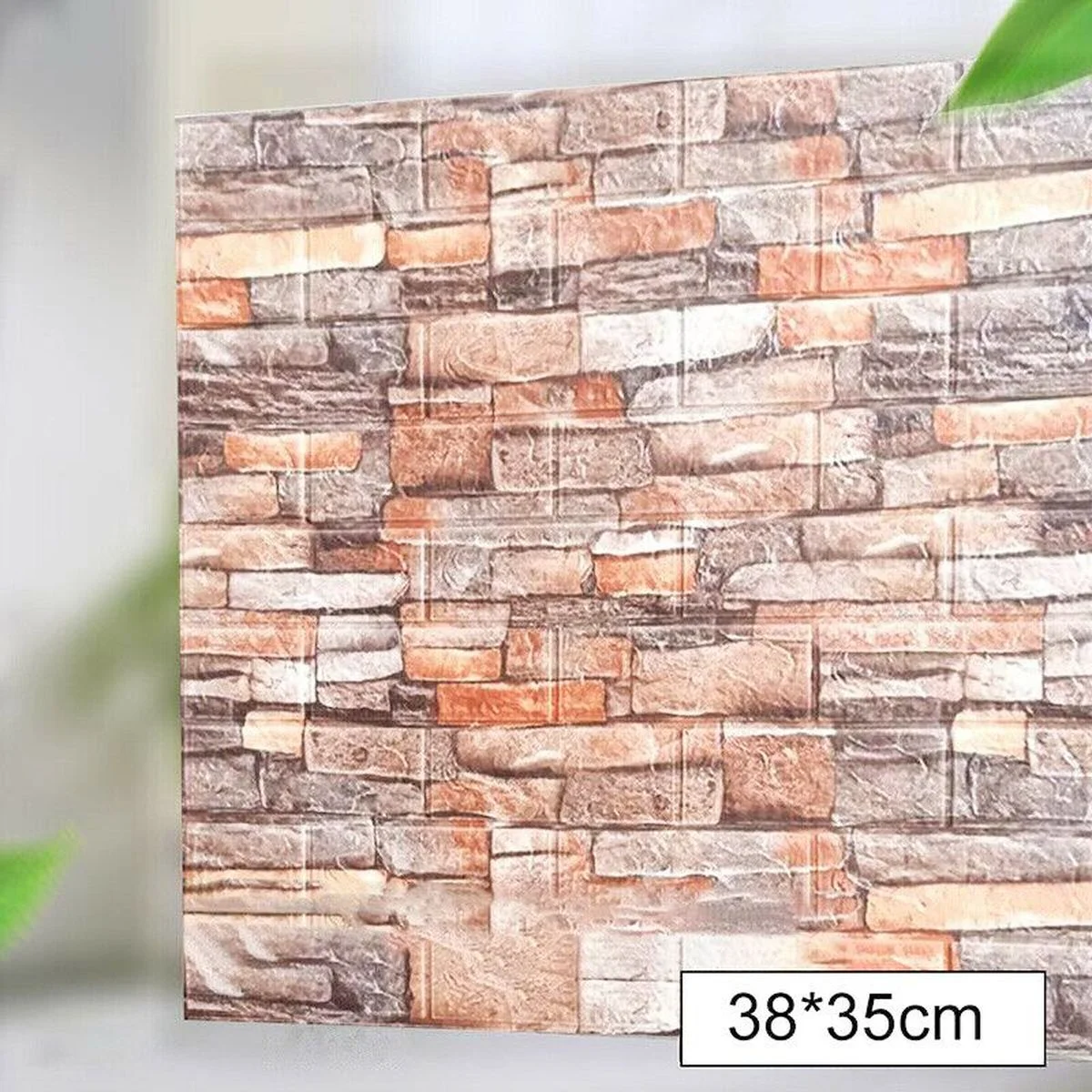 10PCS/PACK 3D Brick Wall Sticker Self-adhesive Waterproof Panels Wallpapers New 