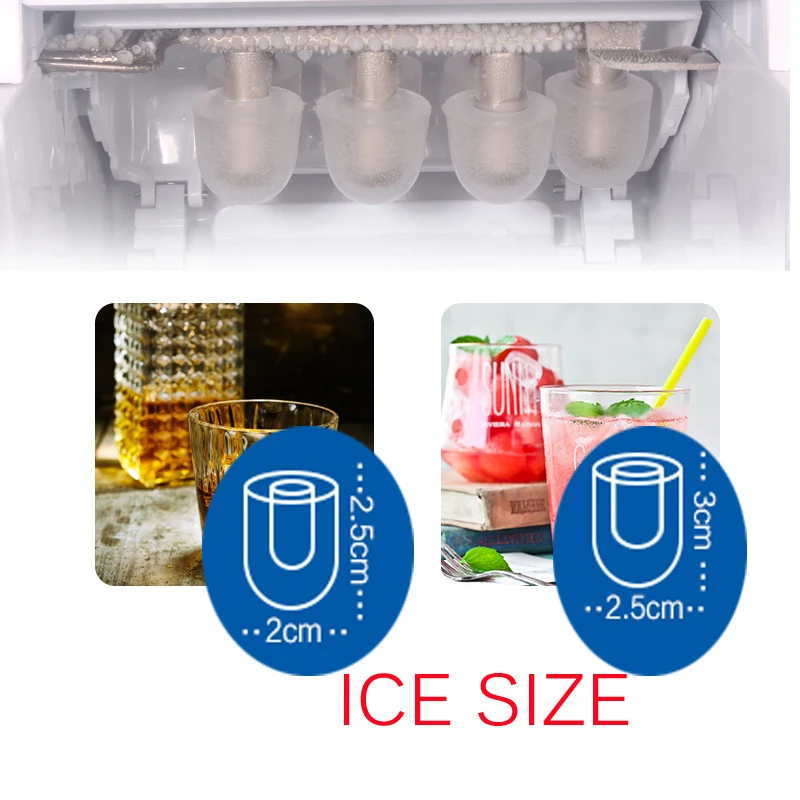 15 кг/24 ч льдогенератор пуля лед домашний электрический лед машина Круглый лед делая машину большой бар кофе Teamilk магазин льдогенератор