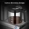Coffee Machine DL-KF1068  Home Black Small Full semi-automatic Drip American Coffee Pot 10 Cup Capacity 1450W Coffee Machine 2