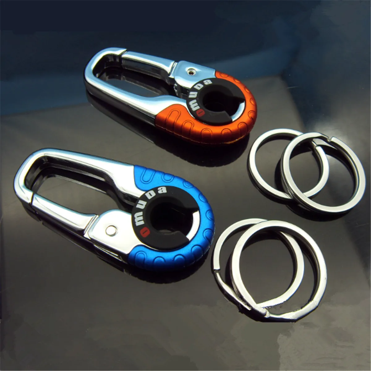 1X Steel Buckle Carabiner Keychain Key Ring Hook Lock Outdoor Climbing 
