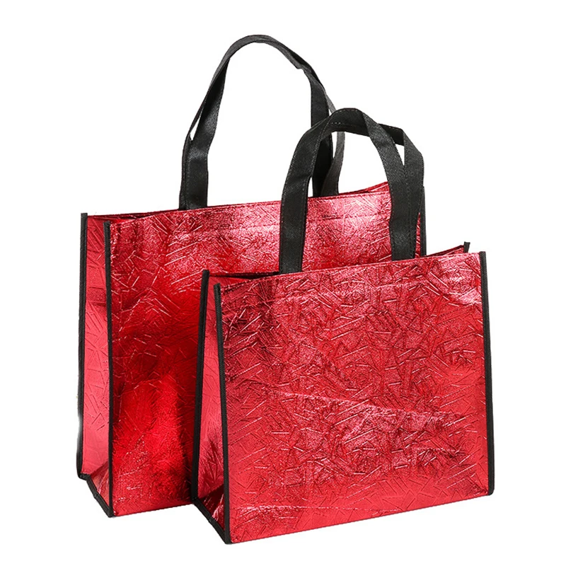 Foldable Laser Shopping Bag Reusable Eco-friendly Tote Waterproof
