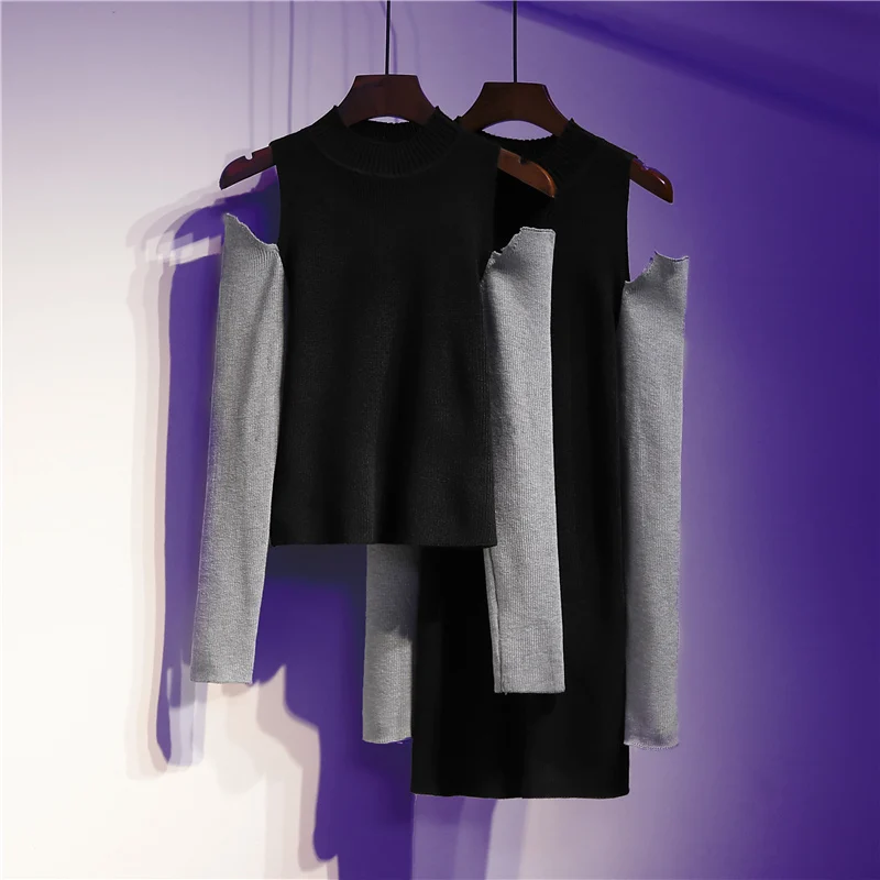 

Early spring new Korean short-sleeved knit sweater