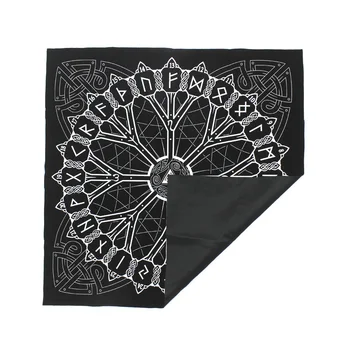 

Professional Astrology 49x49cm Playing Cards Party Rune Board Game Flannel Cover Accessories Altar Tarot Tablecloth Divination