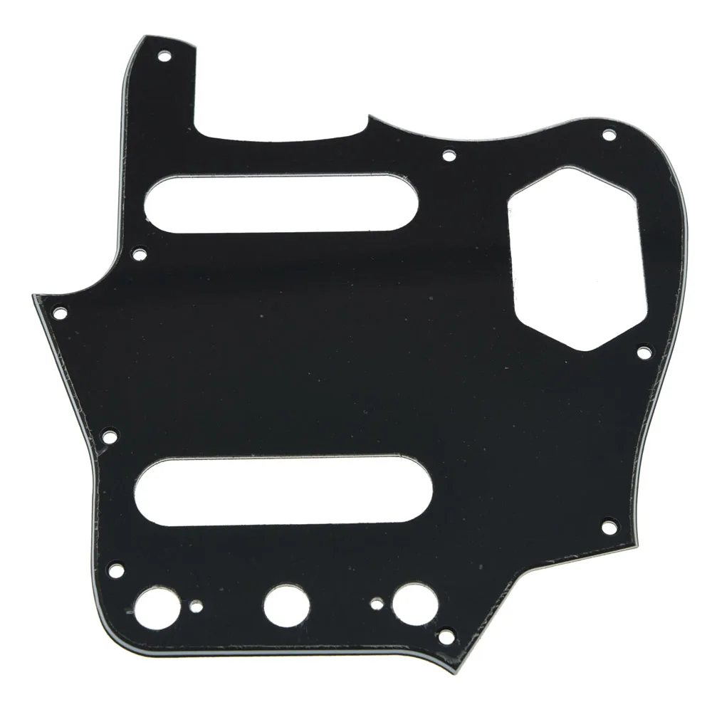 Черная 3-слойная накладка на гитару Jaguar с 10 отверстиями, американская винтажная накладка на гитару Jaguar, Накладка для царапин с винтами, бесплатная доставка