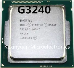 Процессор Intel G3240 LGA1150 22 нанометров двухъядерный 100% работает правильно настольный процессор