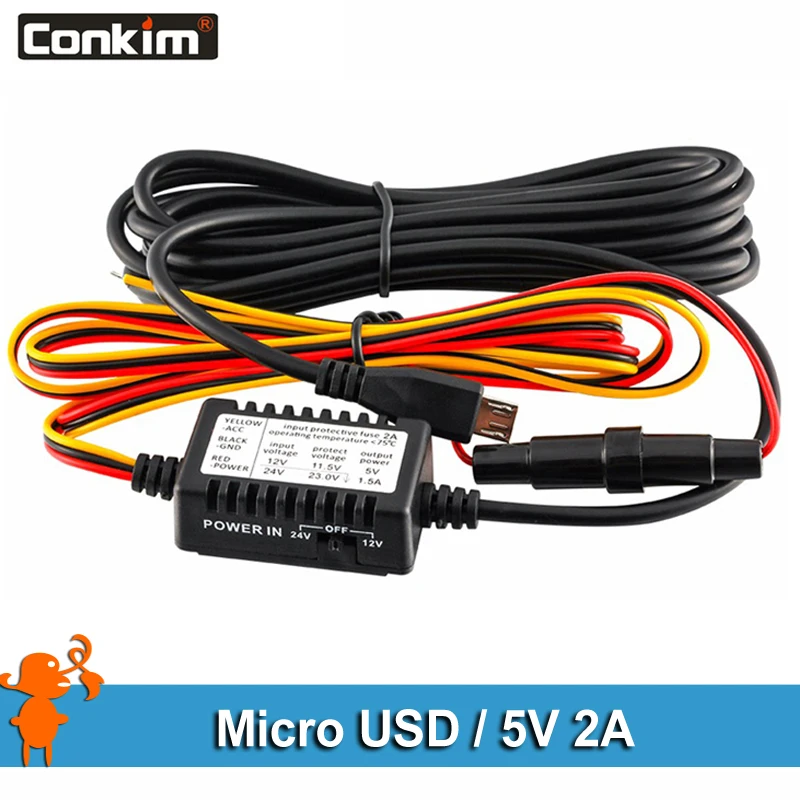 Conkim Универсальный Micro USB высококачественный комплект из жесткого провода 5 в 2 а