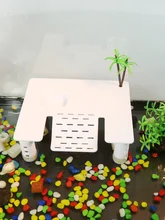  Plastic Turtle Decoration Bask Platform Crawler Sun Roof Terrace Island Turtle Climb Shelf Aquarium Tools 