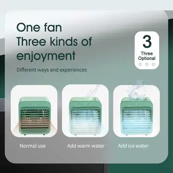 

Mist Water-cooled Purifier Multifunctional USB Rechargeable Mini Desktop Air Cooler Fan Summer 3 Gears Dormitory Personal