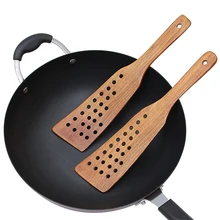 No-Stick Wooden Spatula Turner Fried Shovel Natural Health Bamboo Wood Cooking Kitchen Tools Dining Mixing Cooking Utensils
