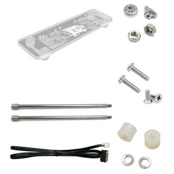 

Image Card Bracket PCI- E 3.0 16X Image Holder Vertical Kickstand Base with RGB LED Light for DIY ATX Case