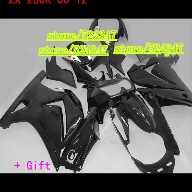 Новый ABS весь обтекатели комплект подходит для Kawasaki Ninja 250 EX250 ZX250R 2008 2009 2010 2011 2012 08 09