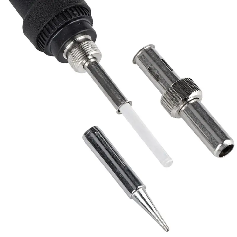 220V 60W EU Plug Electric Soldering Iron Soldering Iron Tips And Kits Adjustable Temperature Internal Heated Welding Tools