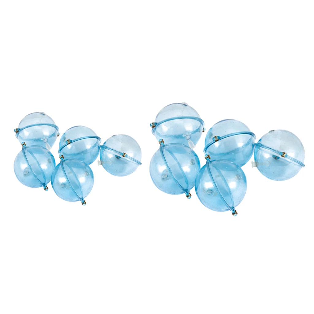 10Pcs ABS Water Balls Bubble Floats Indicator Air-lock Sea Fishing Tackle