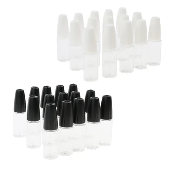 

15Pcs Refillable Empty Needle Nozzle Tip Plastic Dropper Bottle DIY Glue Oil Applicator Containers Dispenser 10ml