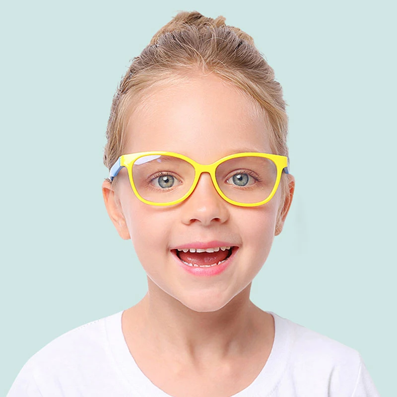 

Square Blue Light Kids Glasses Optical Frame 2019 Children Boy Girls Computer Transparent Blocking Anti Reflective Eyeglasses UV
