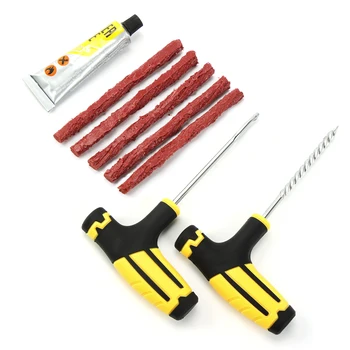 

Car Tire Repair Kit - Car Tire Repair Tool Kit For Tubeless Emergency Tyre Fast Puncture Plug Repair Block Air Leaking