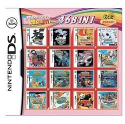 Album pokémon 468 en 1 pour carte de jeu vidéo, carte de Collection pour Console Nintendo DS 3DS 2DS NDS NDSL NDSI KA 