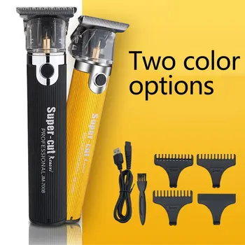 

Engraving Rechargeable Hair Clipper Hair Salon Special Barber Oil Head Carving Electric Push Shear 1 Set