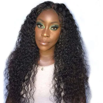 

Brazilian Jerry Curl Wig Lace Front Wig Human Hair Wig 180% Density Human Hair Wigs For Women With Pre Plucked 13X4 Wigs