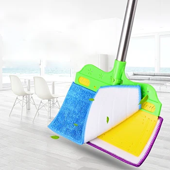 

Magical Two-sided Dawdler Mop Rubber Aluminium Tube Material Dust Push Flat Ground Drag Wipe Glass Clean Can Be Disassembled