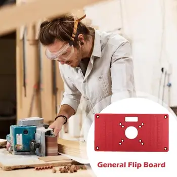 

Router Table Insert Plate Trimming Machine Aluminum Alloy Flip Board DIY Tool Classic Colors and Simple Durable Design