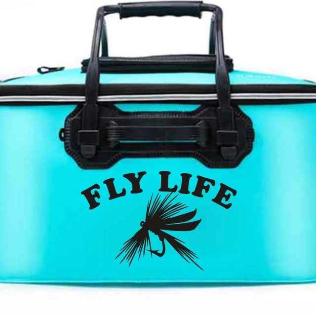 Flyer Decal Fly Fishing Sticker Bucket Tackle Shop Fishhook Sticker Fish  Tank Boat Box Car Vinyl - Wall Stickers - AliExpress